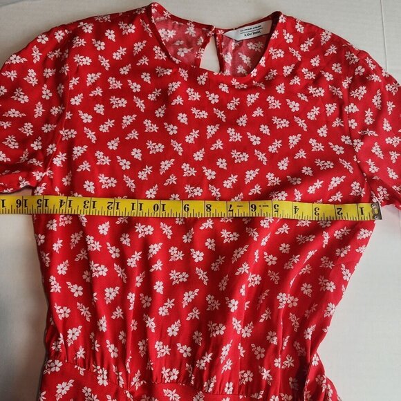Los Angeles Atelier and Other Stories dress size 0 Short sleeve floral front tie - Picture 10 of 13